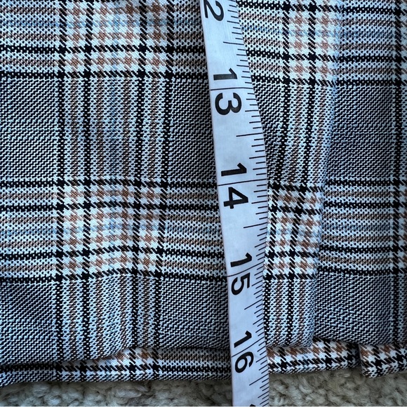 ASOS Gray Plaid Pleated Mini Skirt - Picture 9 of 10